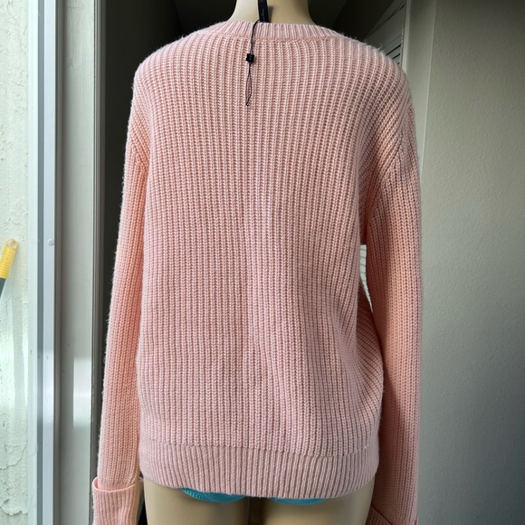 BCBGMaxAzria Light Pink Textured Sweater - Picture 3 of 9